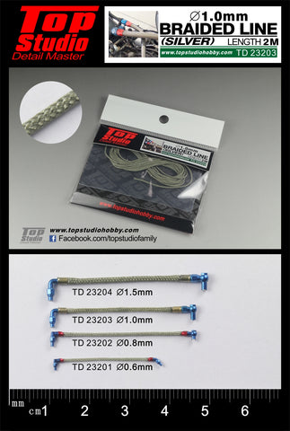 TD23203-1.0mm braided line(silver)