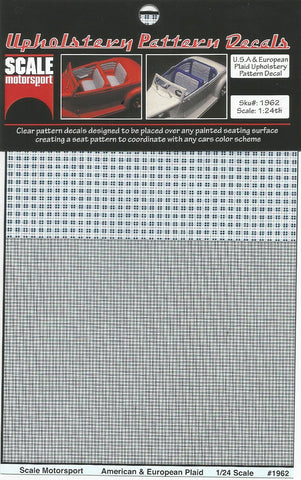 SM1962 Plaid Upholstery Pattern Decal