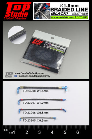 TD23208-1.5mm braided line(black)