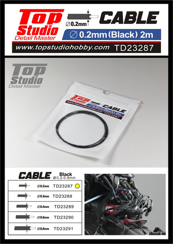 TD23287-0.2mm Black Cable