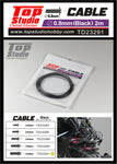 TD23291-0.8mm Black Cable